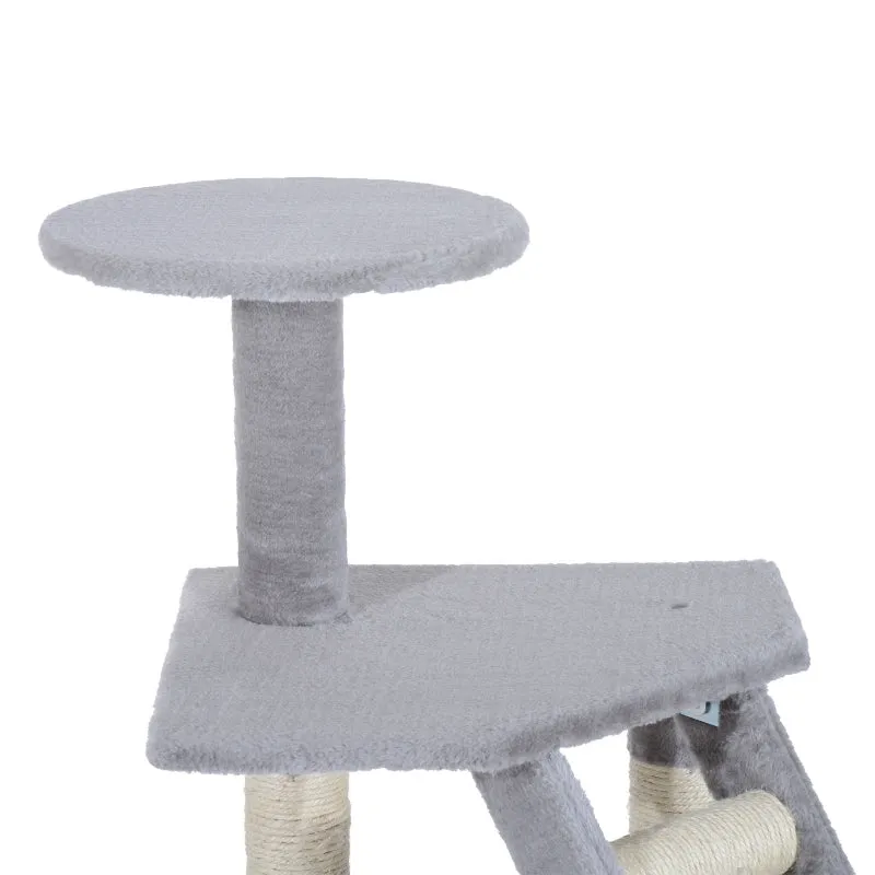 49" Deluxe Cat Tree Tower - Grey