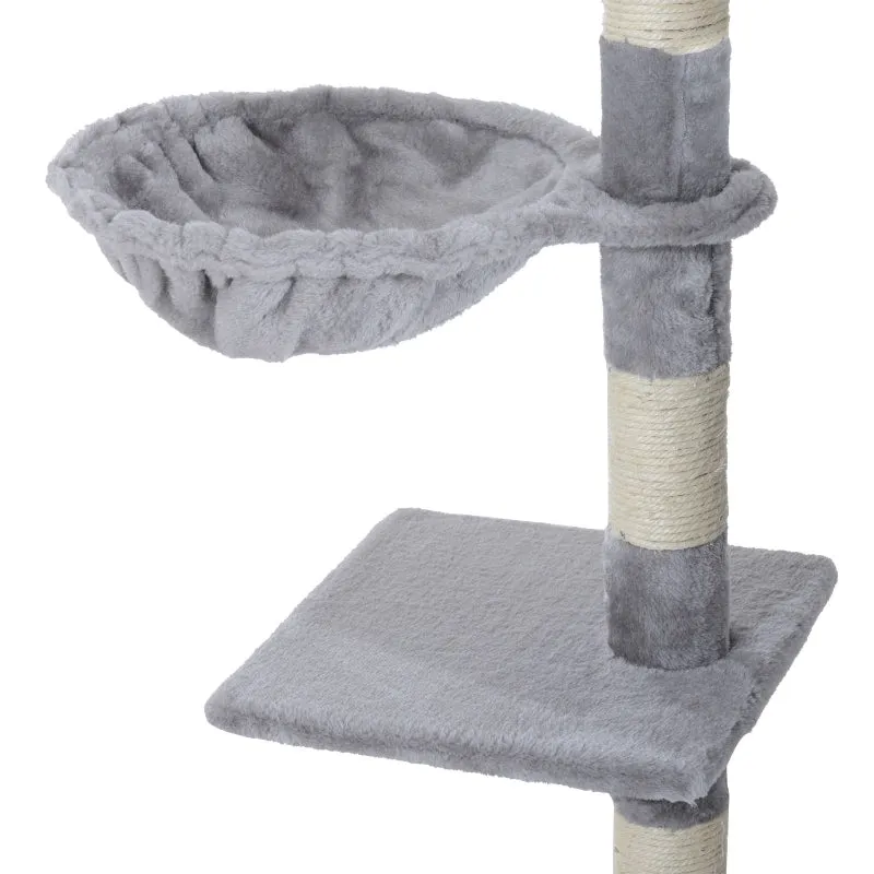49" Deluxe Cat Tree Tower - Grey