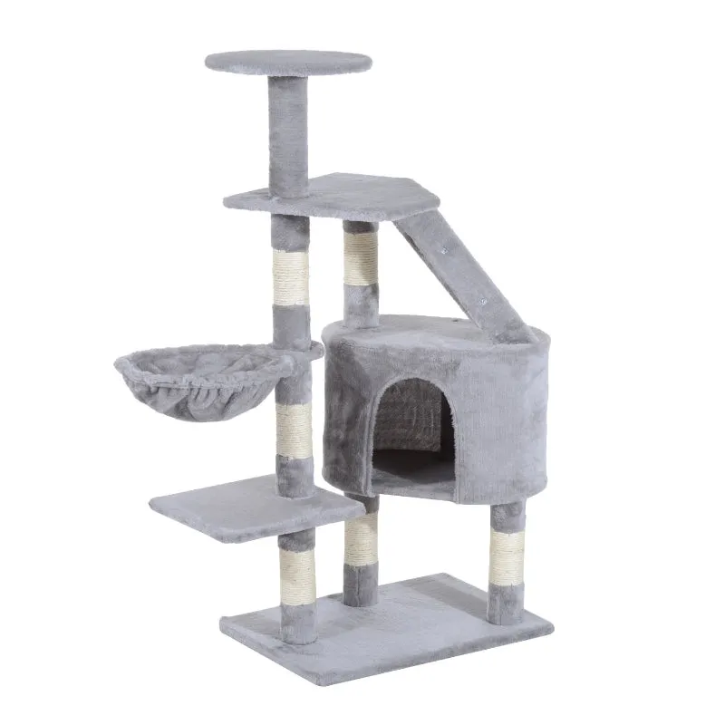 49" Deluxe Cat Tree Tower - Grey