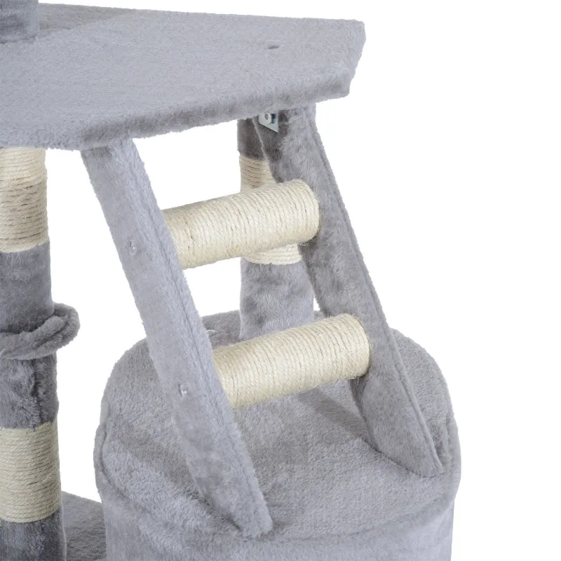 49" Deluxe Cat Tree Tower - Grey