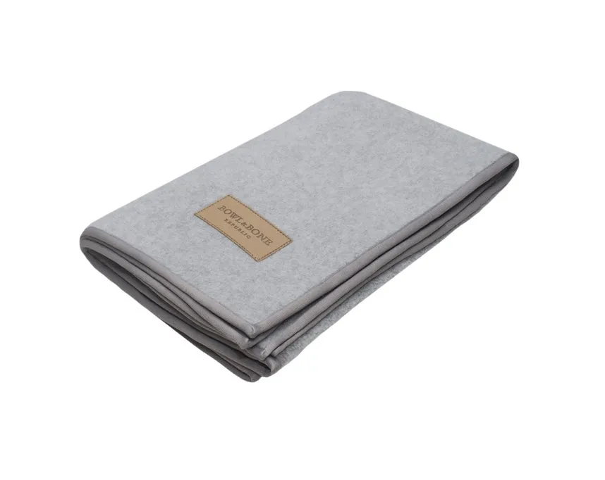 Bowl and Bone Zen Grey Dog Blanket