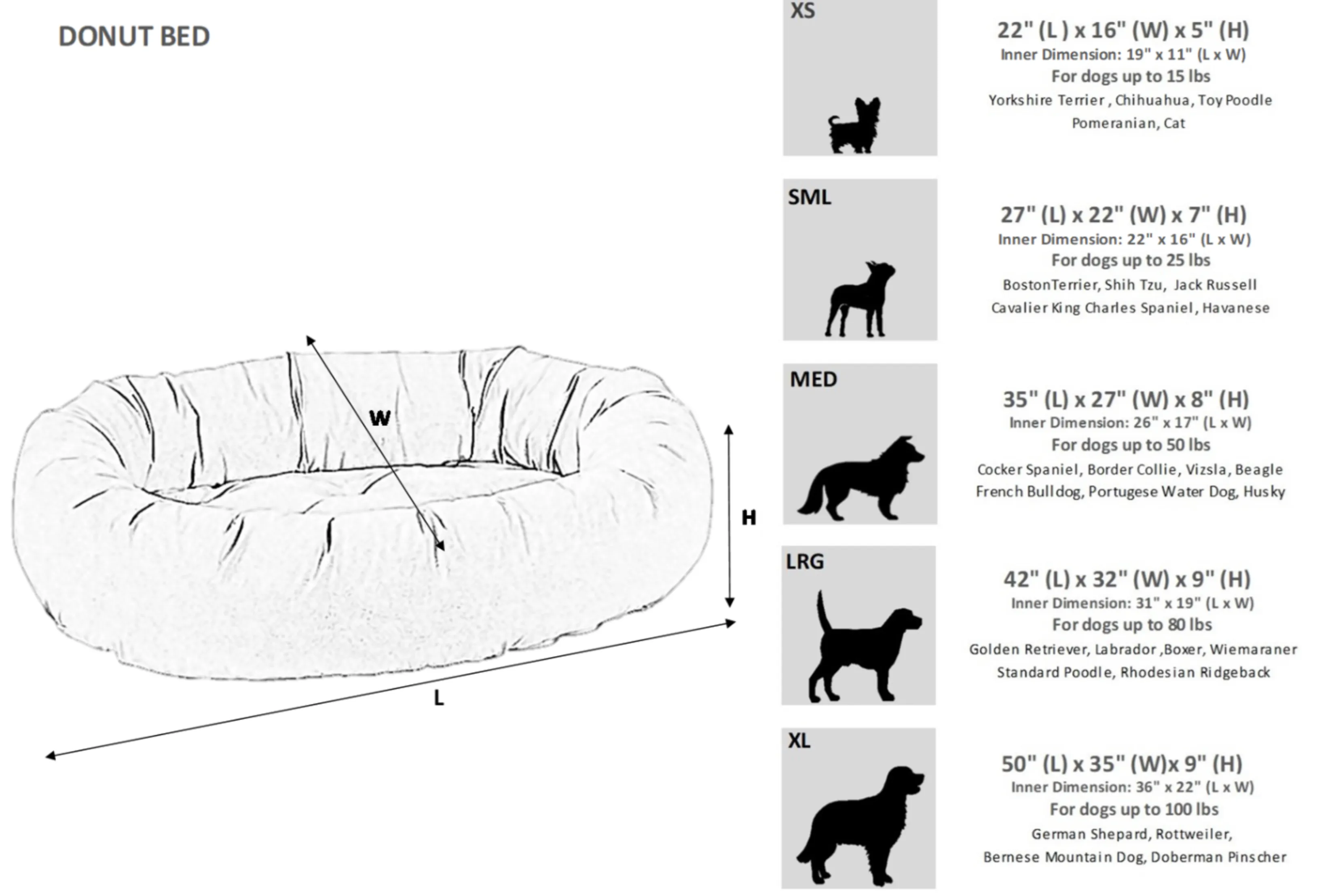Bowsers Donut Bed Medium