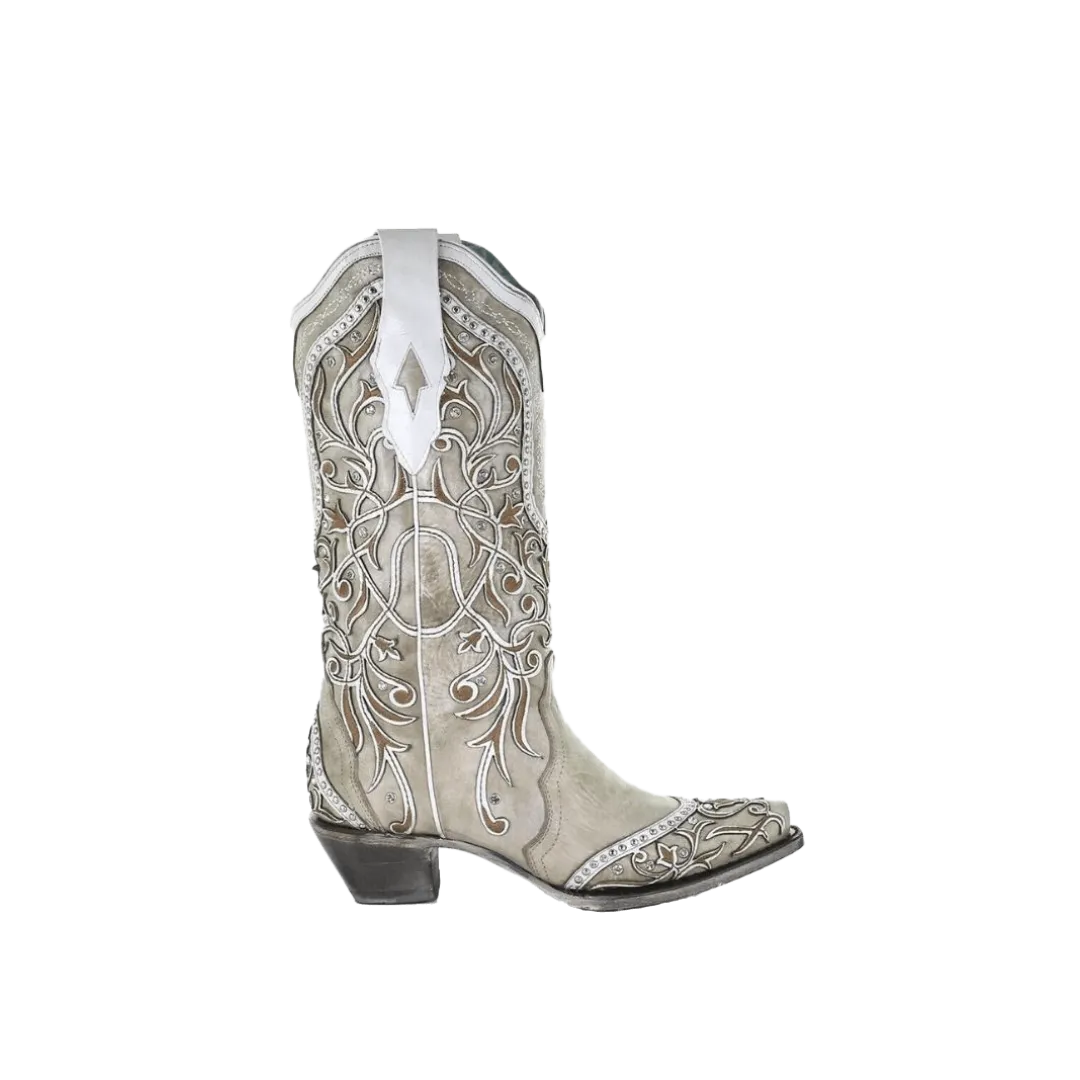 Corral Boots Women's Black Overlay Embroidered Boot
