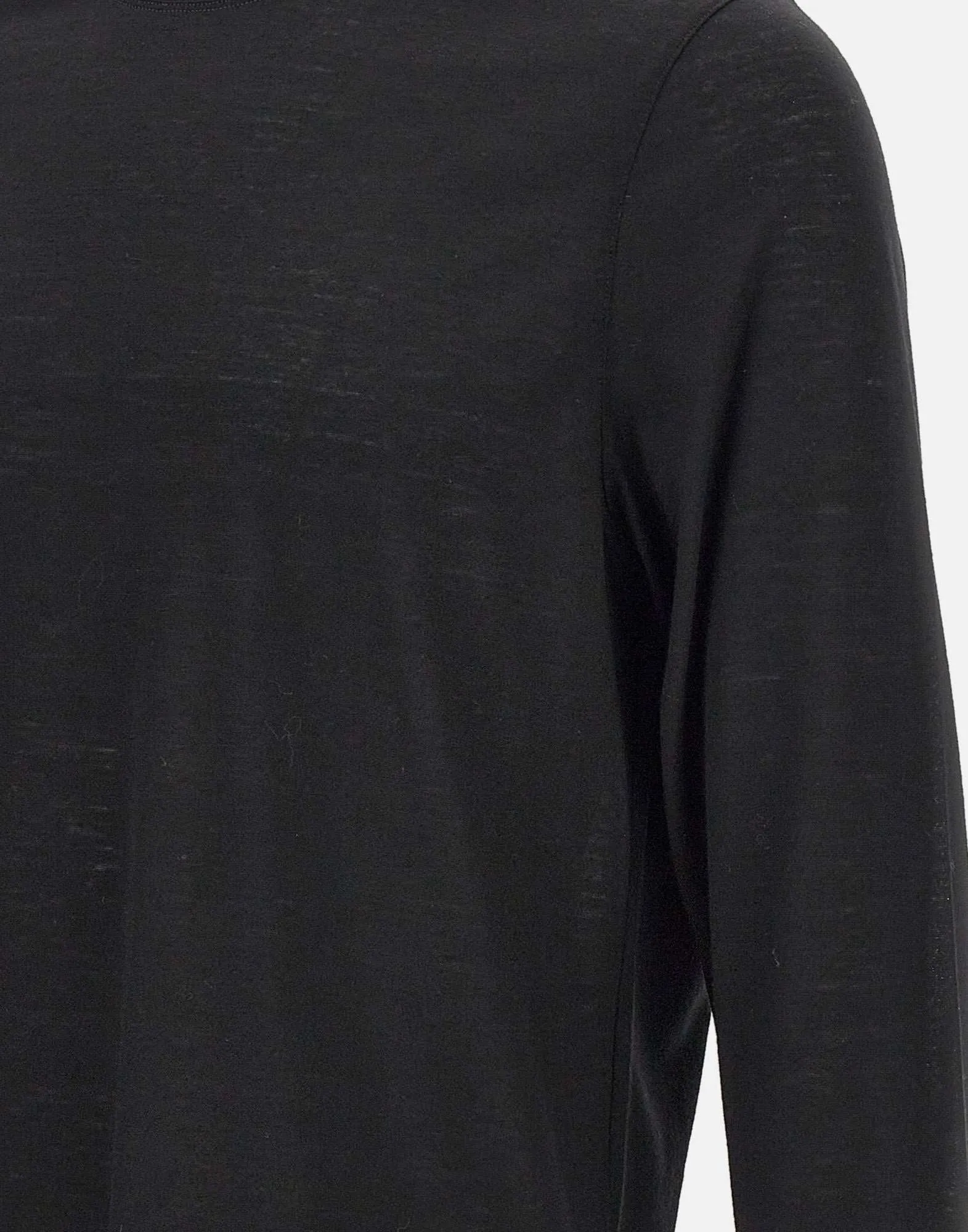 Extrafine Merino Wool Black Sweater