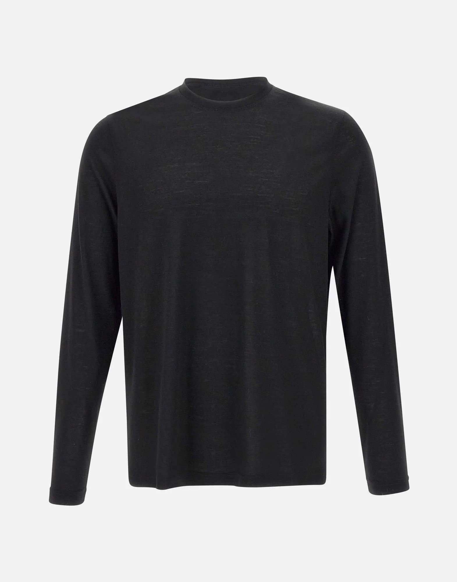 Extrafine Merino Wool Black Sweater