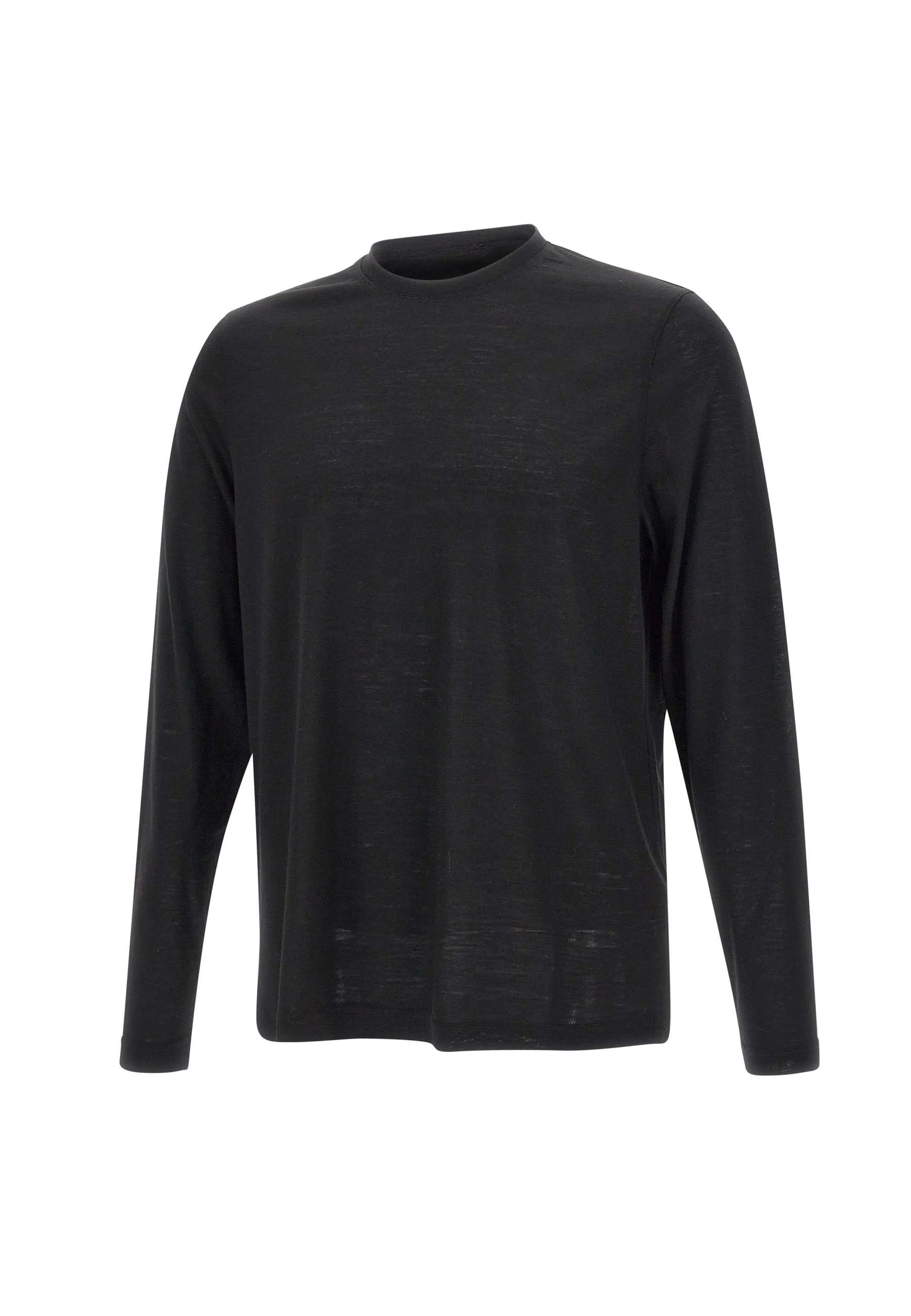 Extrafine Merino Wool Black Sweater