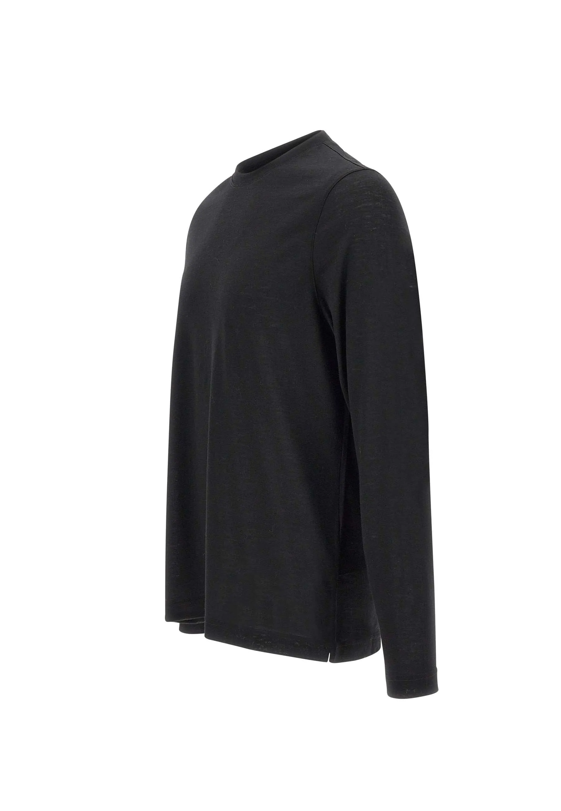 Extrafine Merino Wool Black Sweater