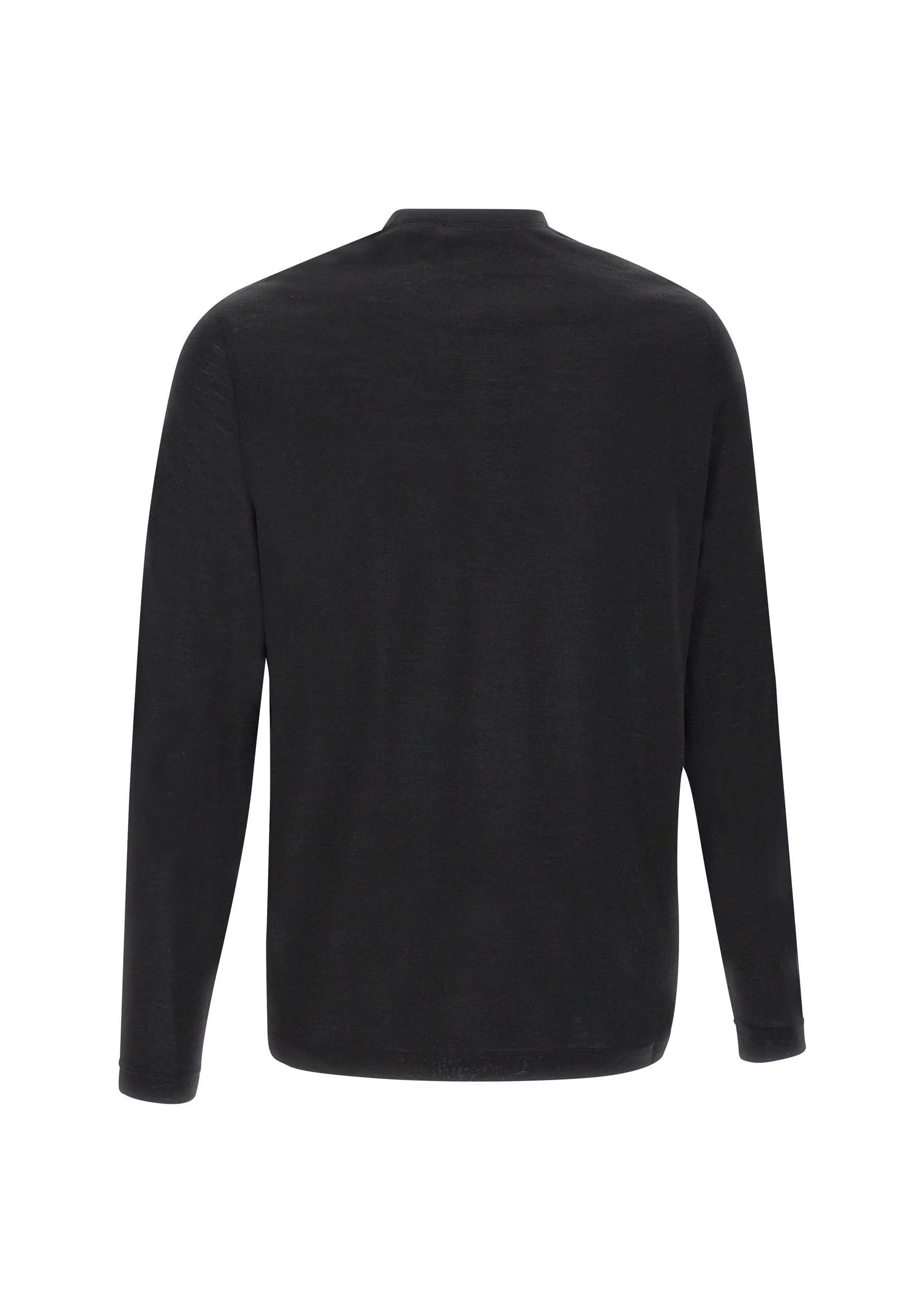 Extrafine Merino Wool Black Sweater