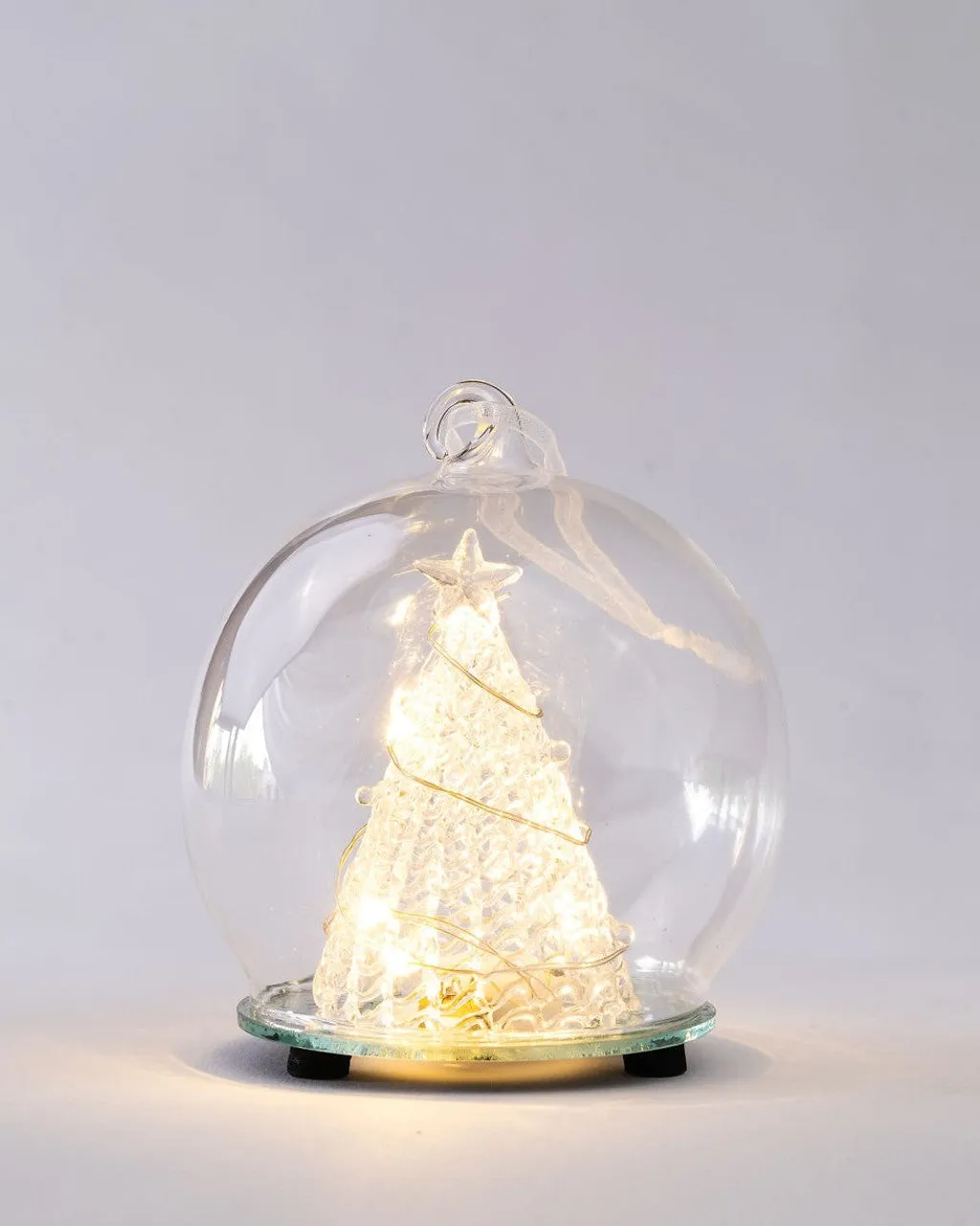 Glass Tree in Globe 10cm