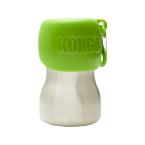 Kong H2O Insulated Stainless Steel Travel Pet Water Bottle - Green - 9.5 Oz
