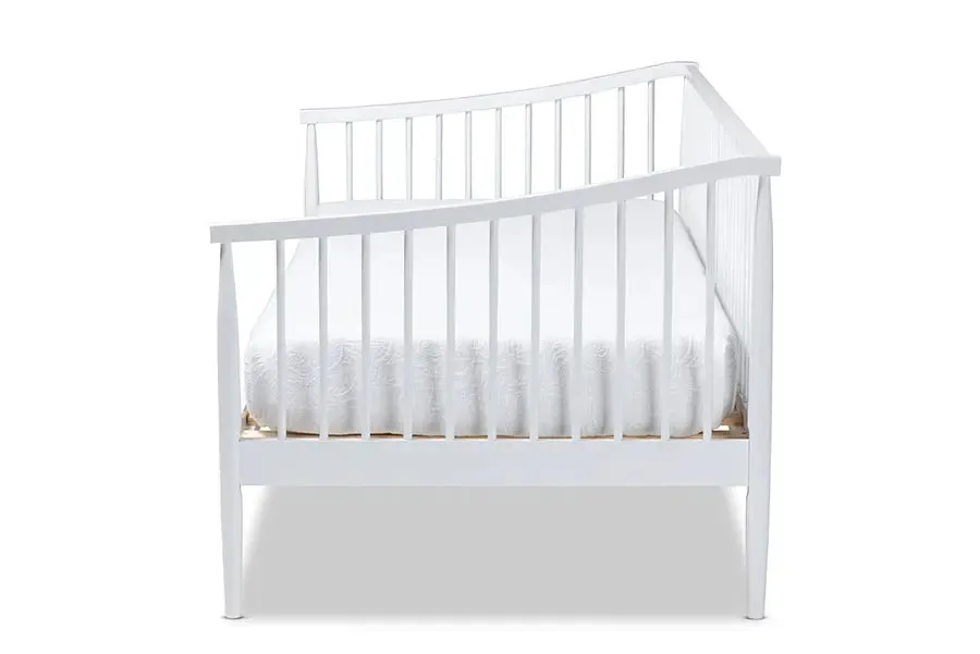 Marco White Finished Wood Twin Size Spindle Daybed