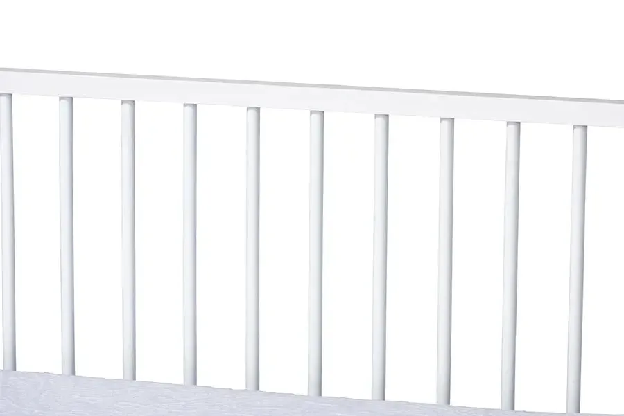 Marco White Finished Wood Twin Size Spindle Daybed