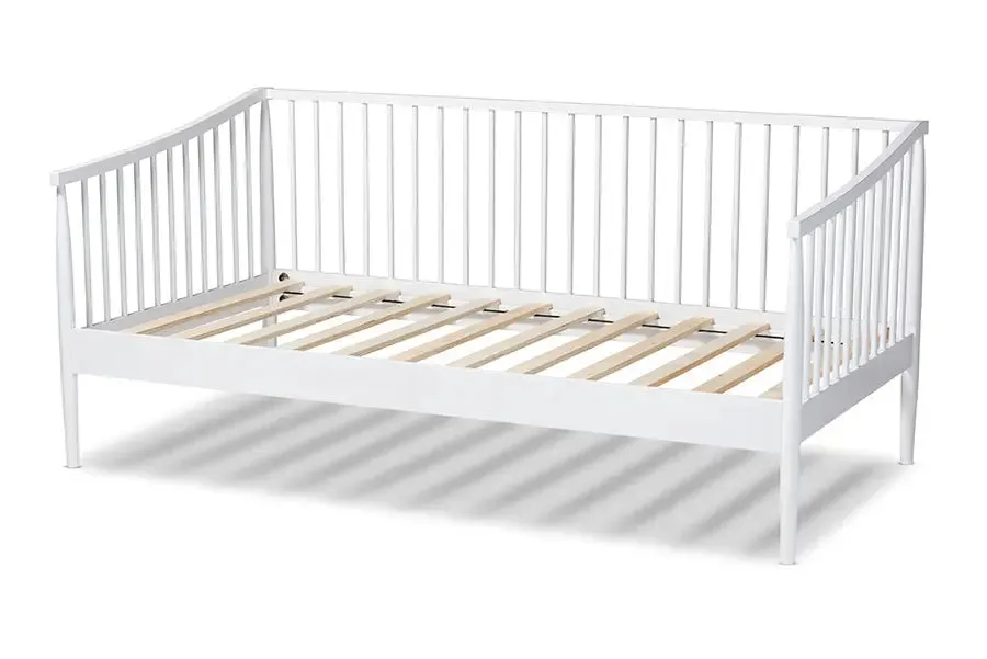 Marco White Finished Wood Twin Size Spindle Daybed