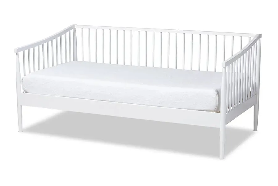 Marco White Finished Wood Twin Size Spindle Daybed