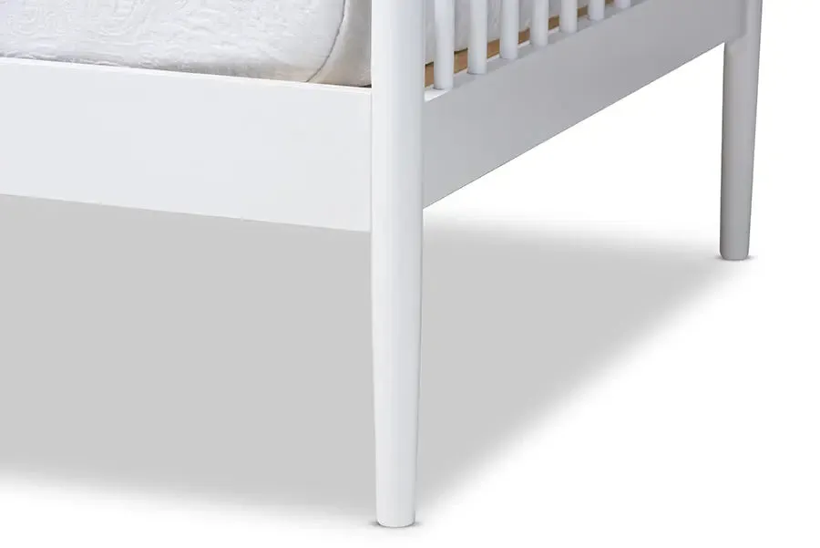 Marco White Finished Wood Twin Size Spindle Daybed