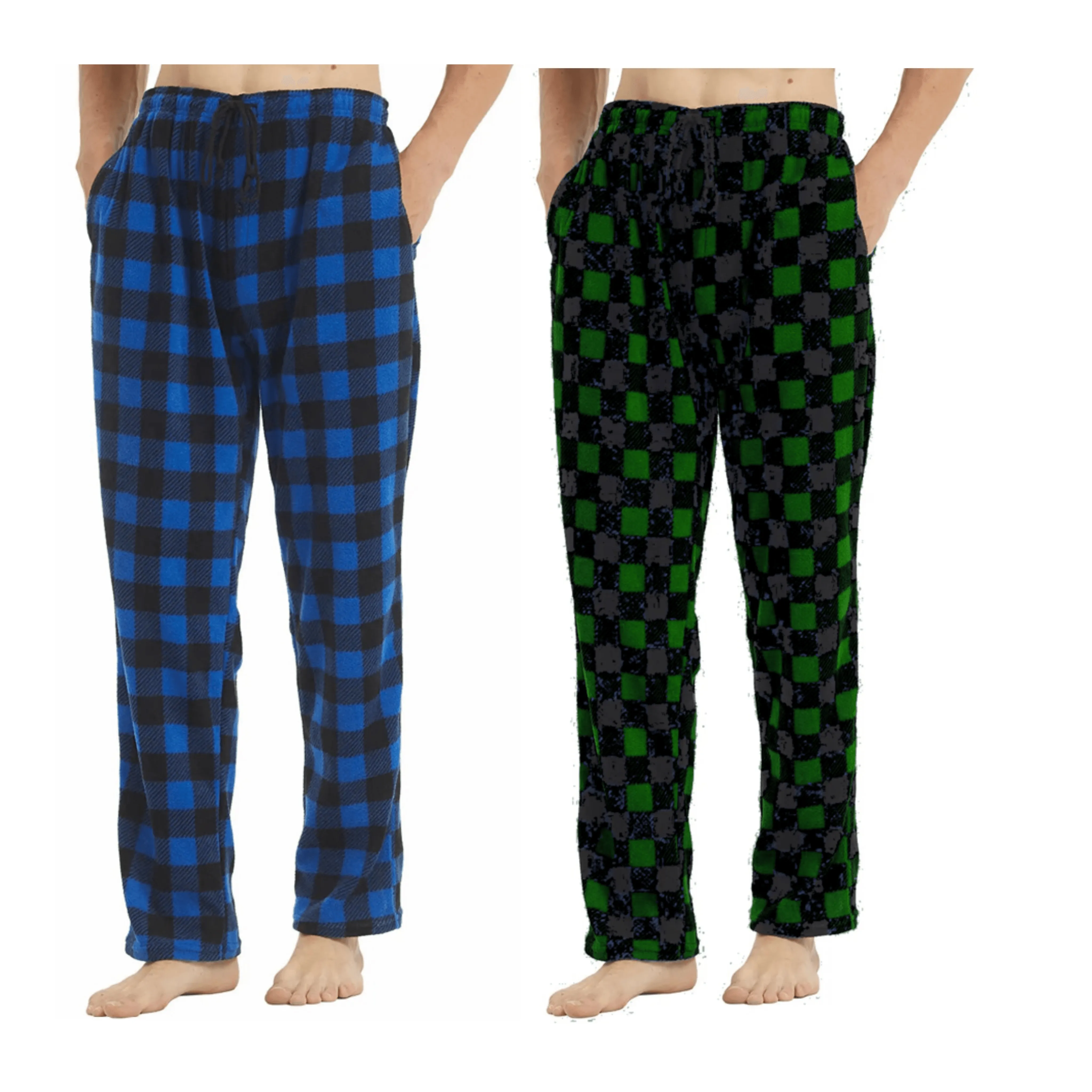Men's Comfort Stretchy Plaid Pajama Pants