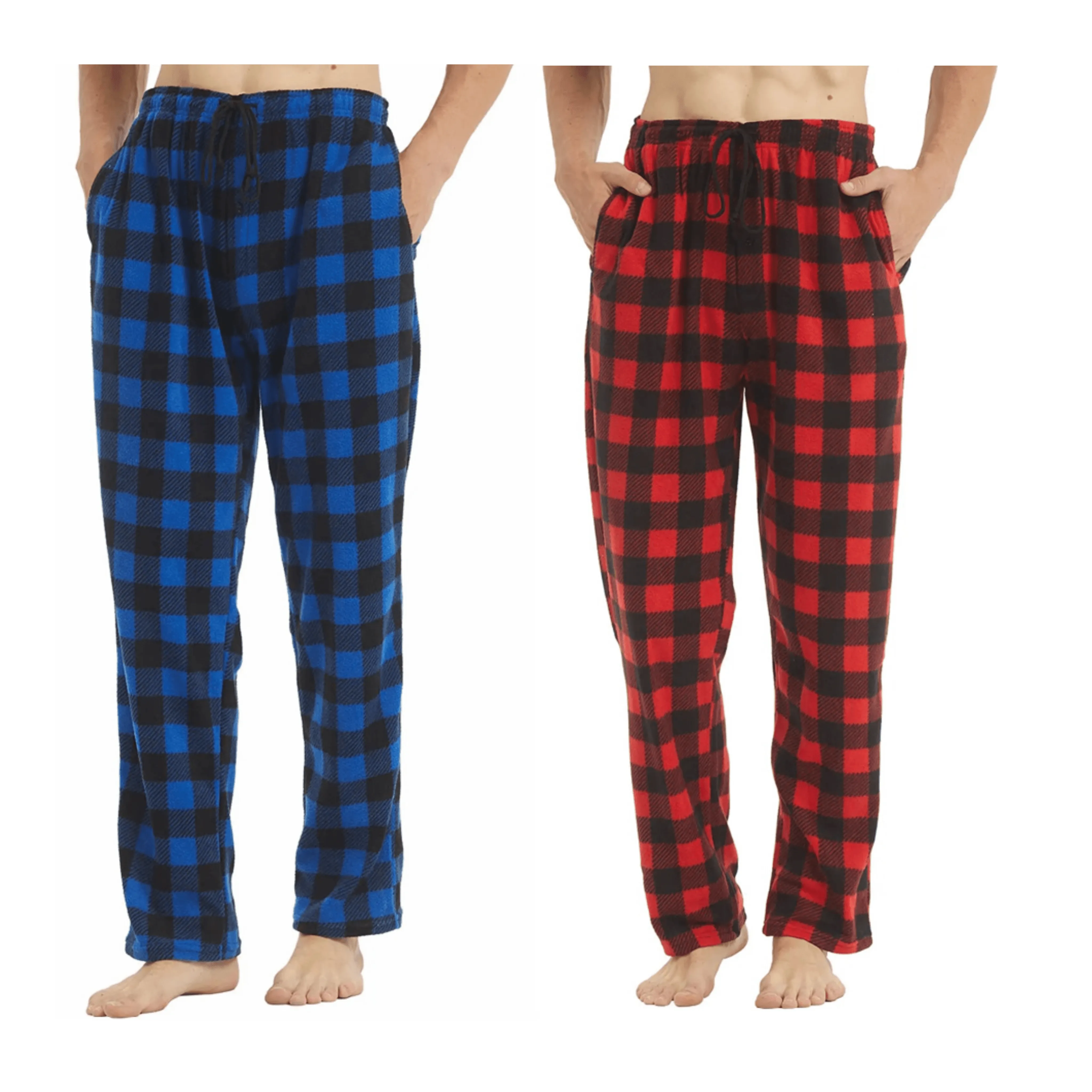 Men's Comfort Stretchy Plaid Pajama Pants