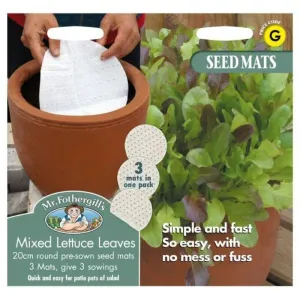 Mr Fothergill's Mixed Lettuce Leaves Seed Mat