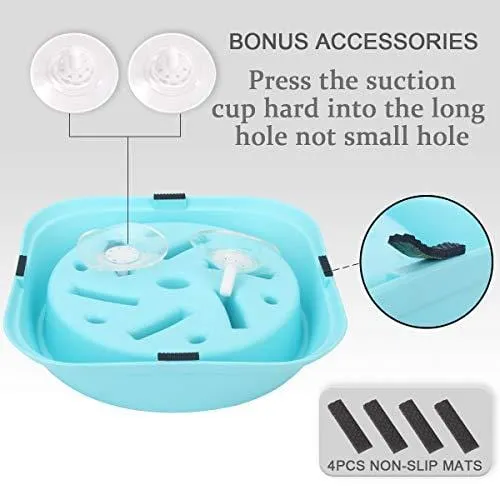 Noyal Dog Slow Feeder Bowl Non Slip Puzzle Bowl Anti-Gulping Pet Slower Food Feeding Dishes - Interactive Bloat Stop Dog Bowls - Durable Preventing Choking Healthy Design Bowl for Dogs