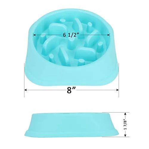Noyal Dog Slow Feeder Bowl Non Slip Puzzle Bowl Anti-Gulping Pet Slower Food Feeding Dishes - Interactive Bloat Stop Dog Bowls - Durable Preventing Choking Healthy Design Bowl for Dogs