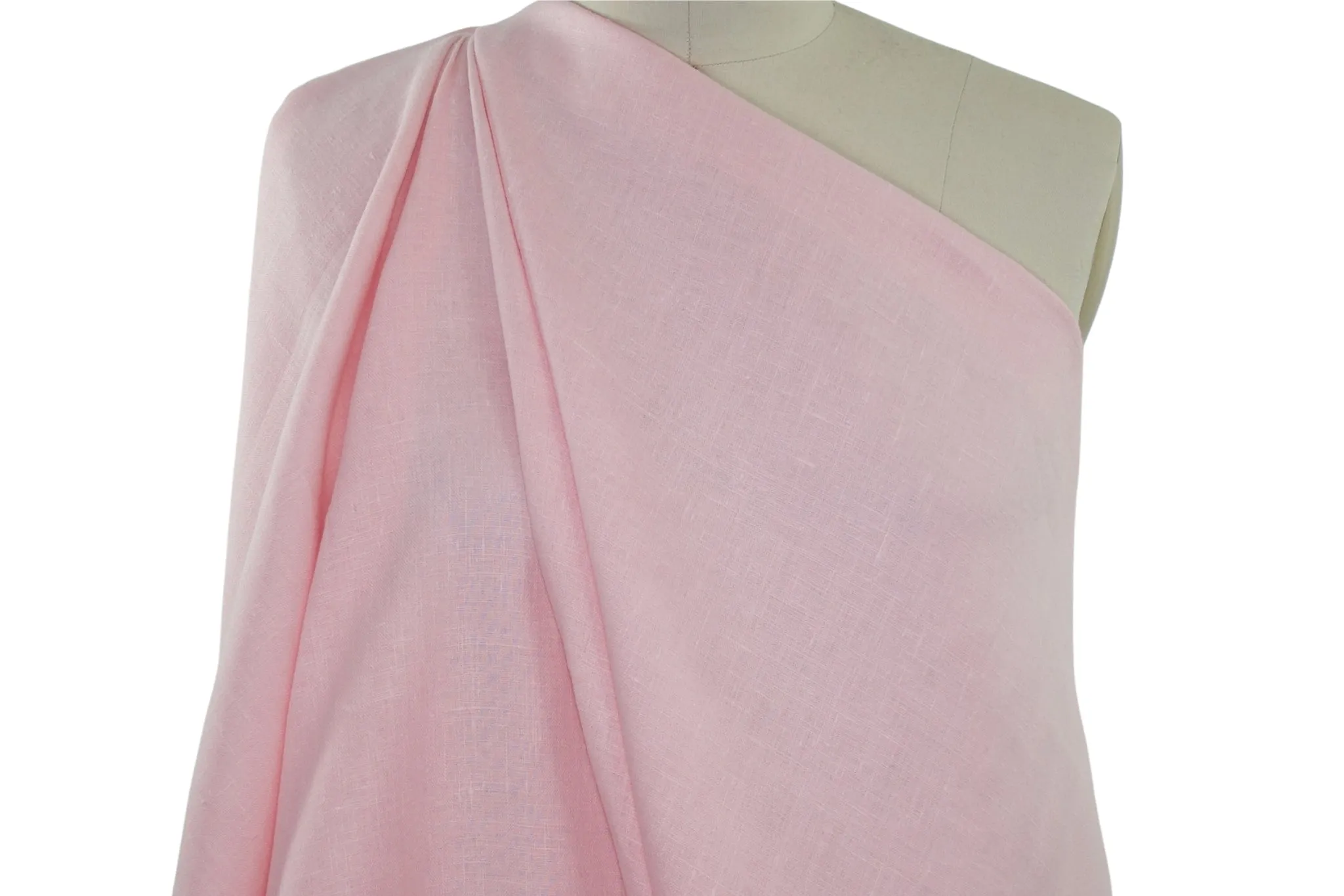 Nubby Midweight Italian Linen - Warm Pink