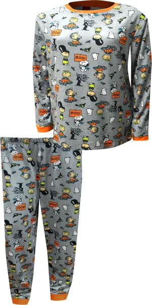 Peanuts Gang Great Pumpkin Charlie Brown Halloween Mens Pajama