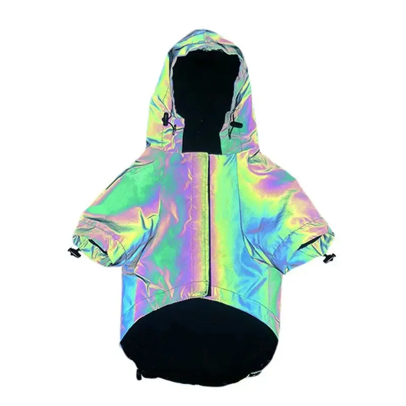 Reflective Hardshell Pet Jacket | Polyester Thermal Dog Hoodie | Thickened French Bulldog Coat | Outdoor Windproof Chihuahua Clothing