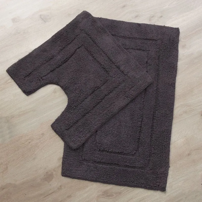 Renee Taylor 2 Piece 2000GSM Cotton Bath Mat Set