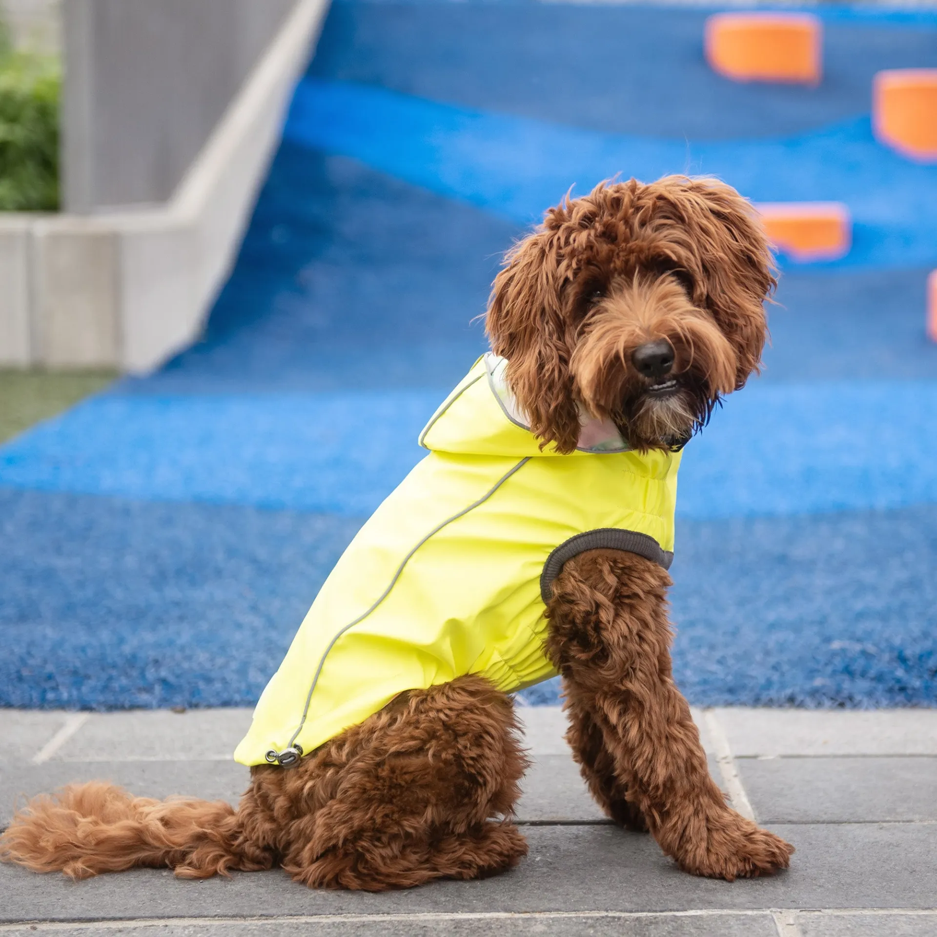 Reversible Raincoat (Neon Yellow & Tie Dye)