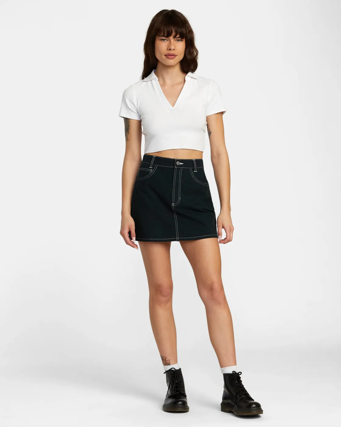 Spring Shift Skirt - Black