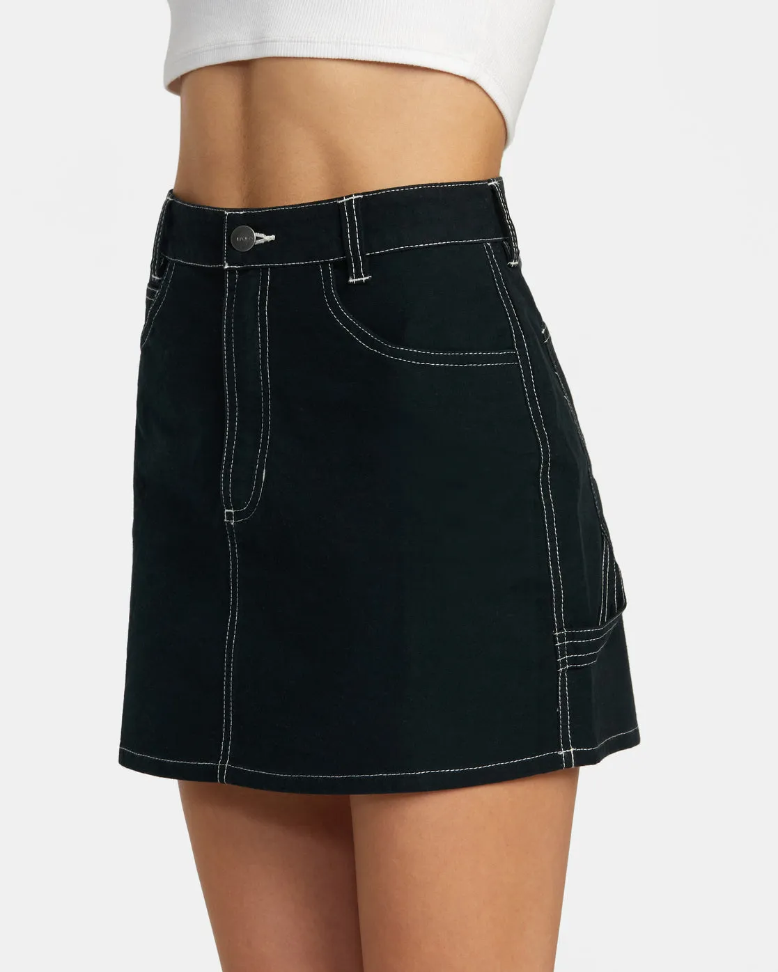 Spring Shift Skirt - Black