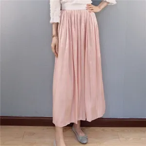 Streaming Solid Colored Skirt