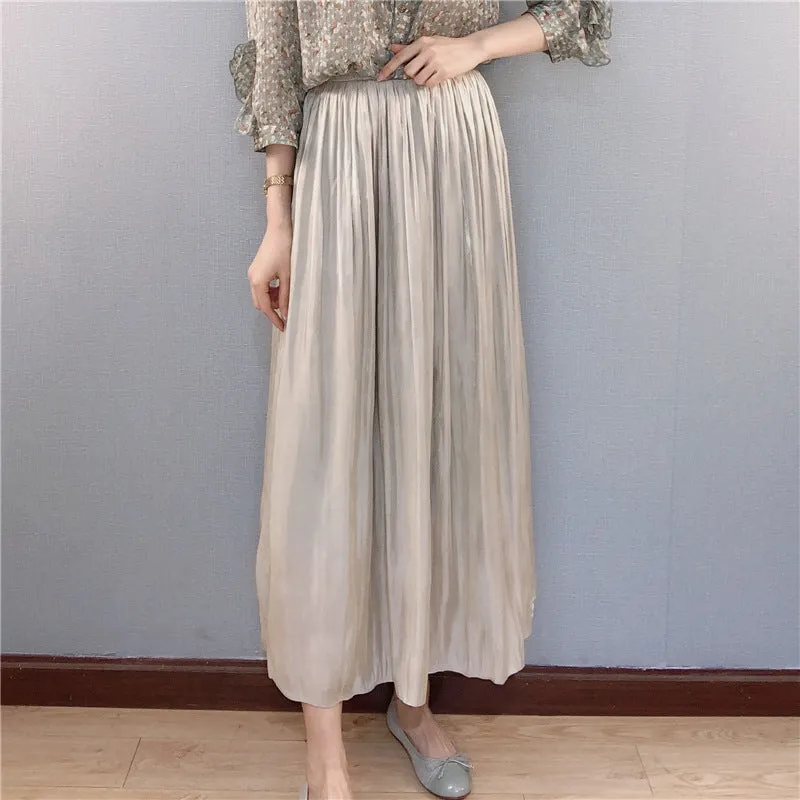 Streaming Solid Colored Skirt