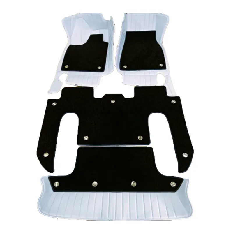 TAPTES Premium Leather Floor Mats for Model X, Best Floor Liners for Model X