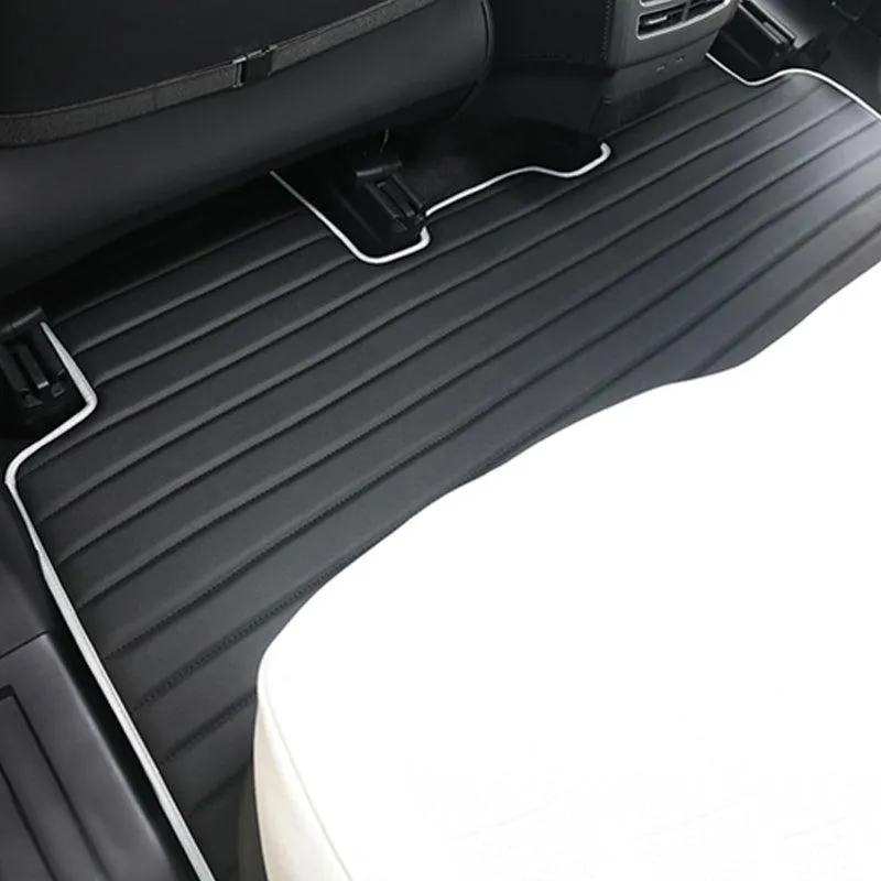TAPTES Premium Leather Floor Mats for Model X, Best Floor Liners for Model X