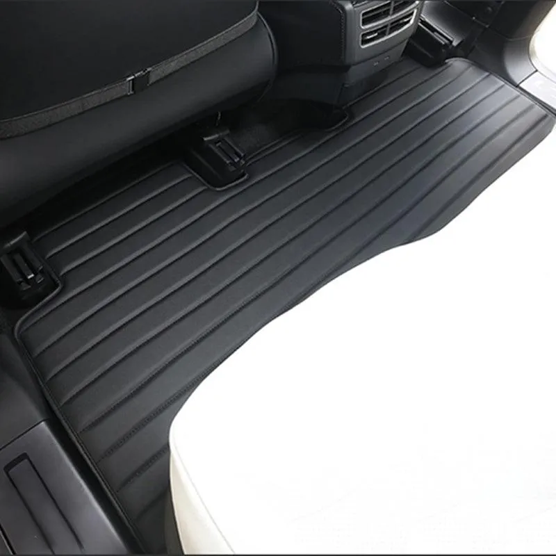 TAPTES Premium Leather Floor Mats for Model X, Best Floor Liners for Model X
