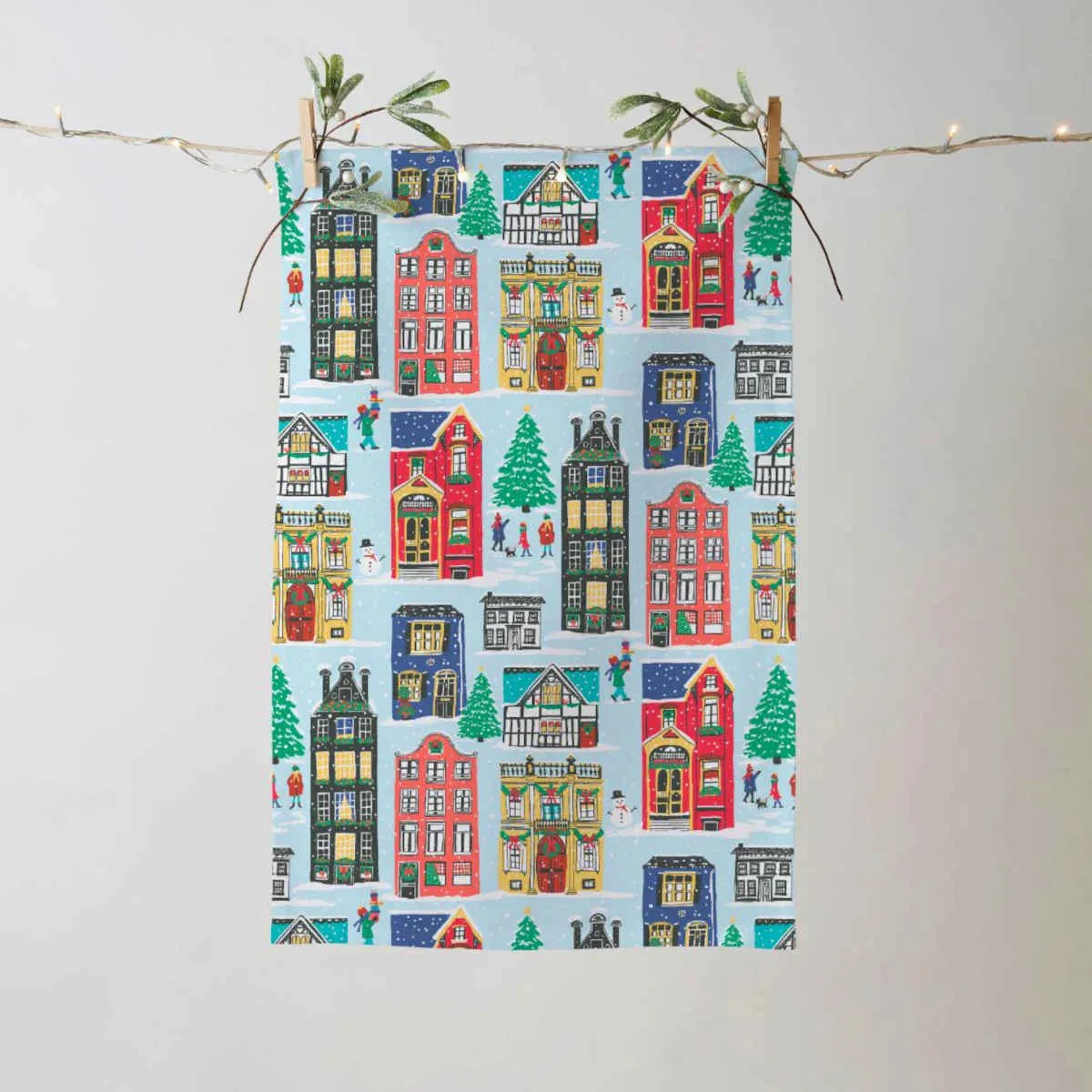 Ulster Weavers Christmas Houses Tea Towel