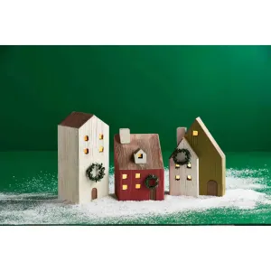 Wood Christmas Houses